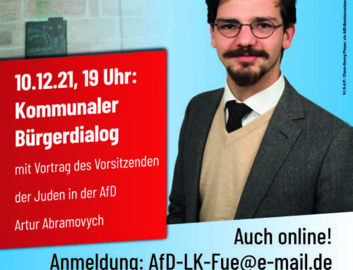 1. Kommunaler Bürger-Dialog der AfD-Kreistagsfraktion im Landkreis Fürth